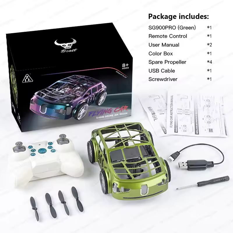 2in1 RC Mini Car & Drone With Lights